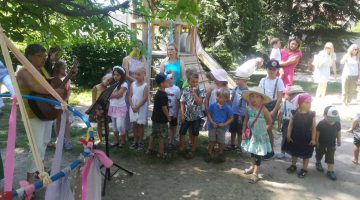 Kinder beim Fest im Kindergarten Gersfeld
